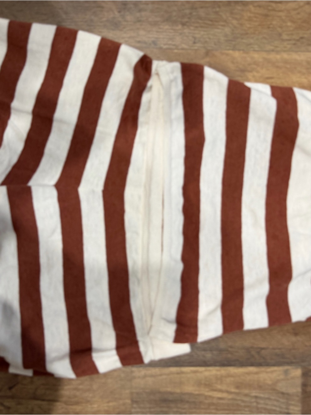 Free People Rust and Cream Striped Strapless Romper - Picture 3 of 3